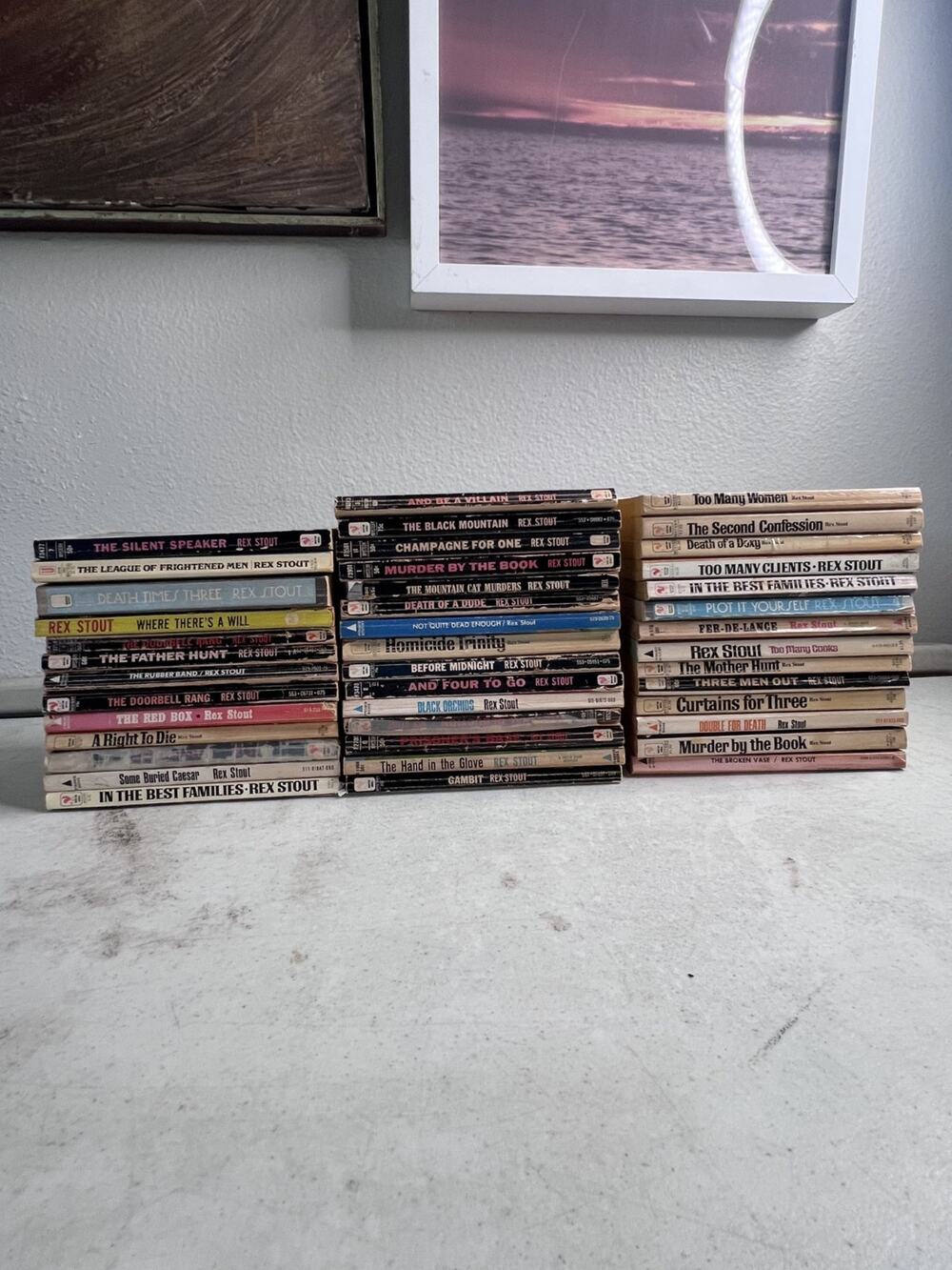 Lot of 42 Rex Stout Vtg Paperback Nero Wolfe & others